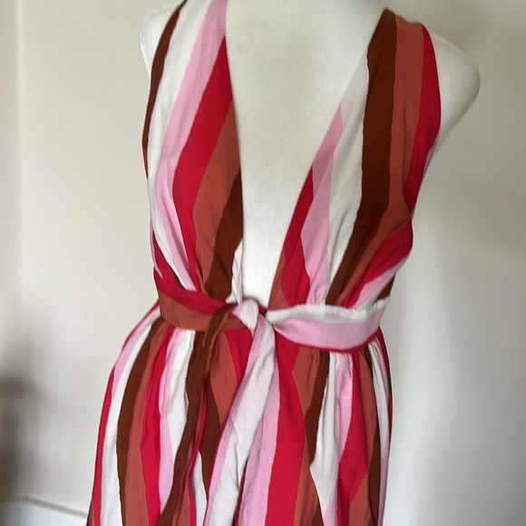 NWT long bright colored sundress size L with adjustable straps - Picture 2 of 4